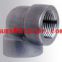 stainless ASTM A182 F321 socket weld 90deg elbow