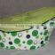 E154 Canvas Green White Zipper Baby Bean Bag