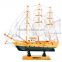 2pc Wooden Sailing Boat Ship Model Decor Collection 6 Tones