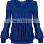 new trendy promtional white lady wear blouse