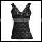 Sexy Seamless Stretch Lace Trim Cami Spaghetti Strap 6 Colors Ladies' Tank Top
