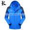 Waterproof windbreaker warm men winter jacket detachable inner fleece