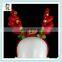 Cheap Felt Red and Green Reindeer Antler Christmas Headbands HPC-1006