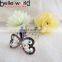 Elegant Mini Rhinestone Butterfly Hair Comb Clip for Wedding