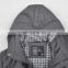 lastest design stylish thick hooded cow buckle mens wool overcoat