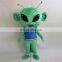 HI customized green mascot costume with high quality,plush mascot costume with high quality