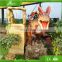 KAWAH Kids Amusement Park Animatronic Cartoon Dinosaur Ride