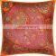 Sequins Patches Cushion Cover,Khambria Cushion Cover, Chikan work Cushion Cover