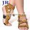 X-8008 Cheap Full sequins high elastic Practise belly dance shoes
