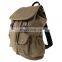 Khaki canvas cotton 16 oz canvas backpack