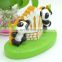 Customized 3D lovely panda polyresin figurine