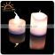 LED colored lighted candle/home deco lighted candle/LED candle