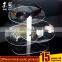 3 tiers acrylic pmma plexiglass round cosmetic display stand round rotating cosmetic display