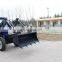 55HP 554 Small agricultural tractor with front loader bucket