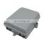 Wall Pole Mounting Outdoor FTTH Mini Fiber Optic Terminal Distribution Box With Fiber Pigtail Adapter