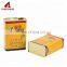 Empty oil paint packing can rectangular metal tin can plastic lid