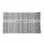 Home floor decor accessories indoor carpet mat hand knotted printed living room rug with tassels