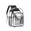 Amazon Hot Sell Daily See Through Clear PVC Backpack Transparent School Bag  For Campus