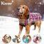 Warm Fashionable pet winter clothes Cozy Waterproof Windproof Reversible British Style Plaid Dog Vest Winter Coat