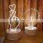 Wholesale 3D Effect Desk Lamp Kids 3D night light Led Table Lamp With switch button