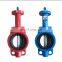 PN16 DN100 cast iron body ss316 disc plate 416 shaft  EPDM wafer type butterfly valve with hand lever