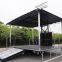 outdoor Hydraulic Portable stage trailer for live events