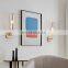 Nordic Single Head Creative Simple Wall Lamp Decoration Minimalist LED Square Glass Wall Lamp