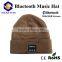 bluetooth winter hat with headphone wireless bluetooth headphone beanie hat