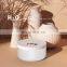 Dual spray humidifier USB large capacity ultrasonic battery warm light small atomizer Arom atherapy Machine