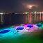 Glow paddle board/LED light clear paddle board/night tour transparent paddle board