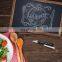 Rustic Torched Wood Magnetic Wall Chalkboard Small Size 11x17inch Framed Decorative Chalkboard
