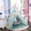 Kids Tent Canvas Teepee Foldable Play Tent for Children