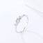 s925 silver ring female simple love wings ring ins popular diamond ring