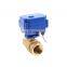 TF 24v 12v 2 way DN15 DN20 DN25 normally open mini electric actuator water control valve motorized ball valve for water meter