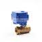 CWX-15N 1/2 DN15 electric DC12V 24V brass  ball valve without manual override