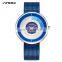 SINOBI 9703 Men's Fashion&Casual Watches Quartz Movement Stainless Steel Band Simple Style Colorful Watch