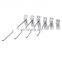 Supermarket single wire slatwall shelf hook display hooks in stock