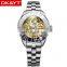Designer Popular Brands Watches Lady Leather Bands White Wristwatches Women Skeleton Watch Luxury