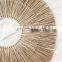 New Trend boho 2023 Seagrass Wall Decor Straw Rustic Pattern Woven Art Decor Placemat Wholesale