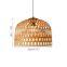 Woven Bamboo Lampshade Natural Simple Hand Weaved Pendant Light chandelier Ceiling Light