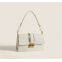 Alligator pattern entry lux underarm chain handbag small square bag for lady