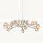 Modern Brass Ball Crystal Chandelier Gold Ceiling Lighting with Restoration Pendant Lamp Factory Sales Home Office Living Room