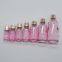5-100ml dropper bottle empty glass bottles pink color