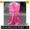 Factory promotion wholesale orange satin chair cover for party