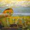 abstract people scenery oil painting on canvas for living room