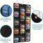 Hat Organizer Racks for Baseball Caps, Visible Hat Holder Rack for Wall Door with 3 Hooks, 27 Deep Pockets