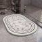 OEM ODM floral absorbent diatomaceous stone bath mat manufacturer
