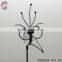Garden decor stakes with metal black birds decorations