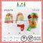 Red and green christmas santa wall clock