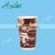 Compostable disposable pla coated paper coffee cup